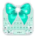 green diamond bow keyboard the android application logo